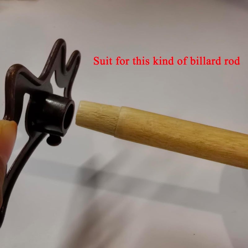Keproving 2pcs Billiards Bridge Heads Billiard Equipment Accessories Heads Pool Cue Stick Bridge Heads - Image 3